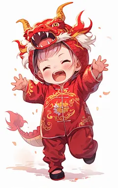 可爱龙宝宝素材图片元素