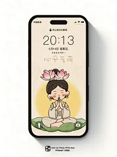 佛系女孩壁纸打工版