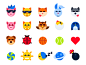 Emoticons. Stickerpack for mountpic messenger