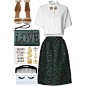 A fashion look from January 2014 featuring Organic by John Patrick tops, Topshop skirts and Givenchy sandals. Browse and shop related looks.