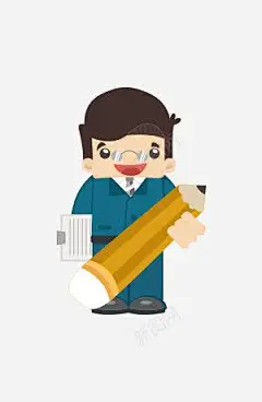 蓝色扁平小人铅笔高清素材 ppt 小人 手绘 手绘素材 板绘 蓝色扁平 设计 设计素材 铅笔 元素 免抠png 设计图片 免费下载 页面网页 平面电商 创意素材
