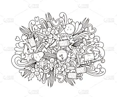 式样,乱画,新年,白色,黑色,华丽的,缠结的,愉悦,周末活动,庆祝