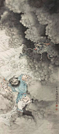 马骀人物山水画——
马骀（1886～1937）清未民初著名画家、美术理论家和教育家。字企周，又字子骧，别号环中子，又号邛池渔父。四川西昌人，于画无不能，尤工北派山水，布置严整，渲染深秀，惟作家气较重。著有《马骀画问》，其《马骀画宝》于1928年成书。