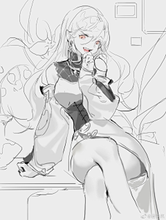 猫猫喜欢小鸟采集到速写