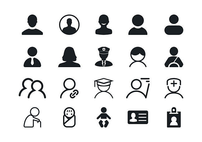 20个实用人物职业ICON