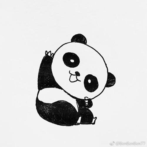 熊猫 简笔画_百度图片搜索