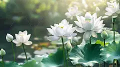 荷花高清电脑桌面壁纸