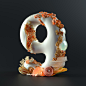 36days 36daysoftype coral nemonas numbers organic sea underwater