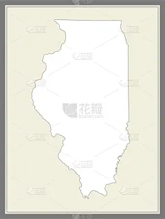 伊利诺斯州,轮廓,矢量,昆西,边框,德斯普兰斯,极光,乡村风格,奥罗拉,罗克福德