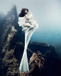 唯美水下摄影 神话故事中的女神与沉船