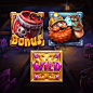 Digital Art  ILLUSTRATION  game design  animation  symbols slot game 2D cartoon mine