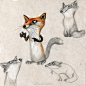 比利时插画师 Clotilde Goubely 的角色设计 ​​​​