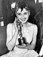 BEAUTIFUL AUDREY HEPBURN Hollywood Legend Wins The Academy Award 8X10 Photo $4.99 - PicClick