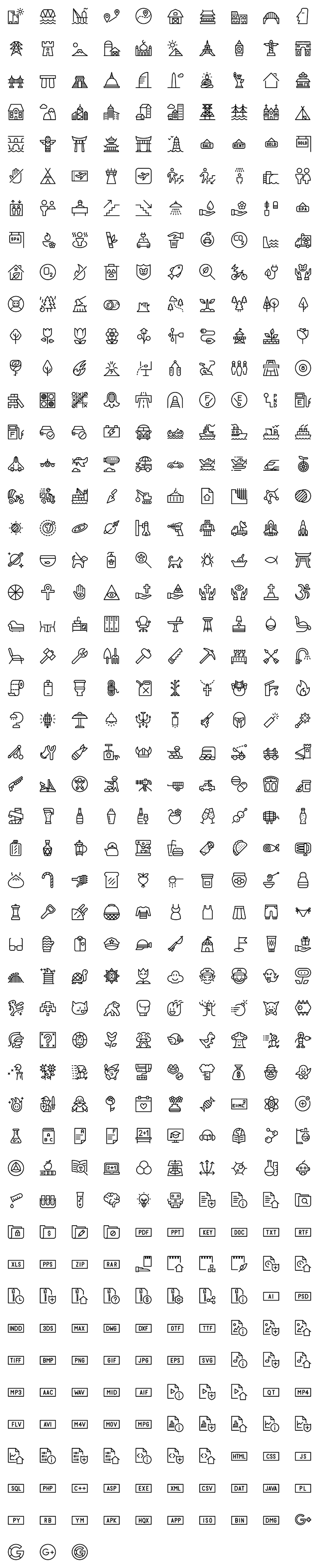 New icons selection ...