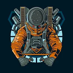 宇航员太空人插画矢量图设计素材