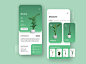 Plant Shop ui design shop webshop nature green plants app design ux ui