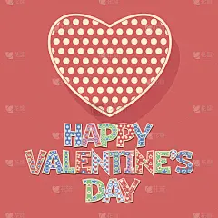 情人节贺卡上的小圆点