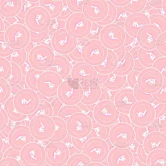 印度卢比铜币无缝图案。看来