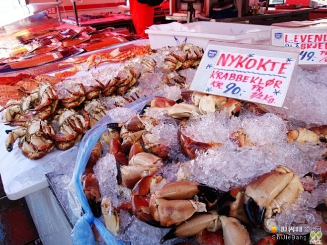 【挪威】卑尔根鱼市，海鲜食客的饕餮大餐