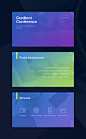 Gradient presentation template large view