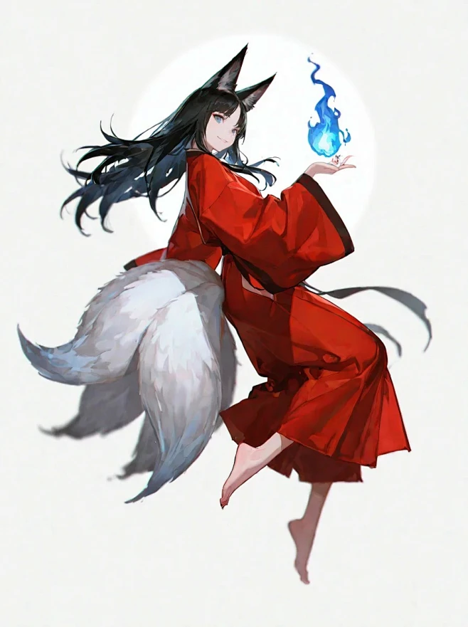 狐火_9_疾风烈酒(AI绘画)_来自小红书网页版-花瓣网