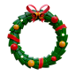 Christmas Wreath  3D Icon