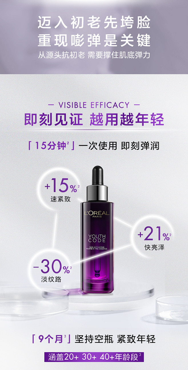 【双11抢先加购】欧莱雅黑精华紧致抗初老...