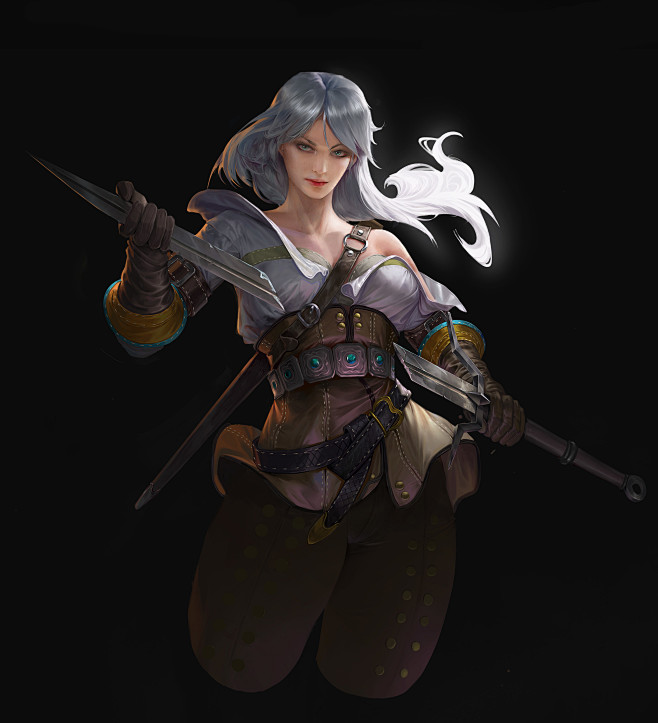 巫师3希瑞同人