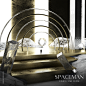 3D c4d cinema4d glacier mountain Render snow spaceman