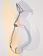 比毕加索犀利的一笔画高手，法国的One Line极简画作者 Quibe