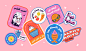 brand design Education ILLUSTRATION  kids label design Saudi Arabia sticker Sticker Design tips