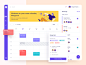 Meeting Scheduler users meeting pallete colored illustration clean cards interface web events app schedule calendar ugem ux ui product design dashboard web design