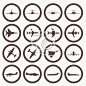 Big collection of different airplane icons. #飞机#