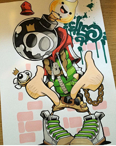 快手影像设计组采集到插画-涂鸦