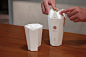 This award-winning to-go coffee cup comes with its own integrated origami lid! | Yanko Design