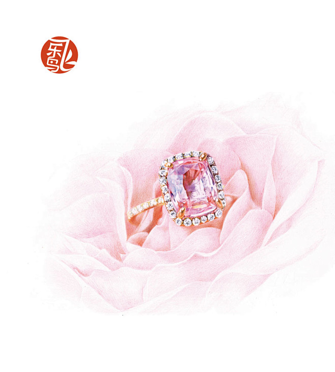 《首饰绘》——用色铅笔的细腻打造璀璨宝石...