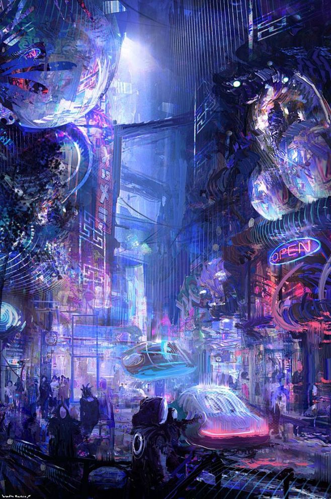 赛博朋克风美图_看图_赛博朋克2077吧_百度贴吧