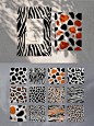 豹纹动物条纹斑纹皮肤纹理矢量素材合集 Animalista - patterns collection - 设汇