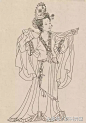 120张白描绣像人物图集