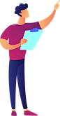 扁平化UI人物插画PNG免抠图
