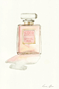 Coco Mademoiselle Chanel Giclee Print of by LauraRowStudio