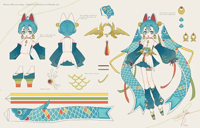 Miku 鲤鱼旗初音未来 - 小红书