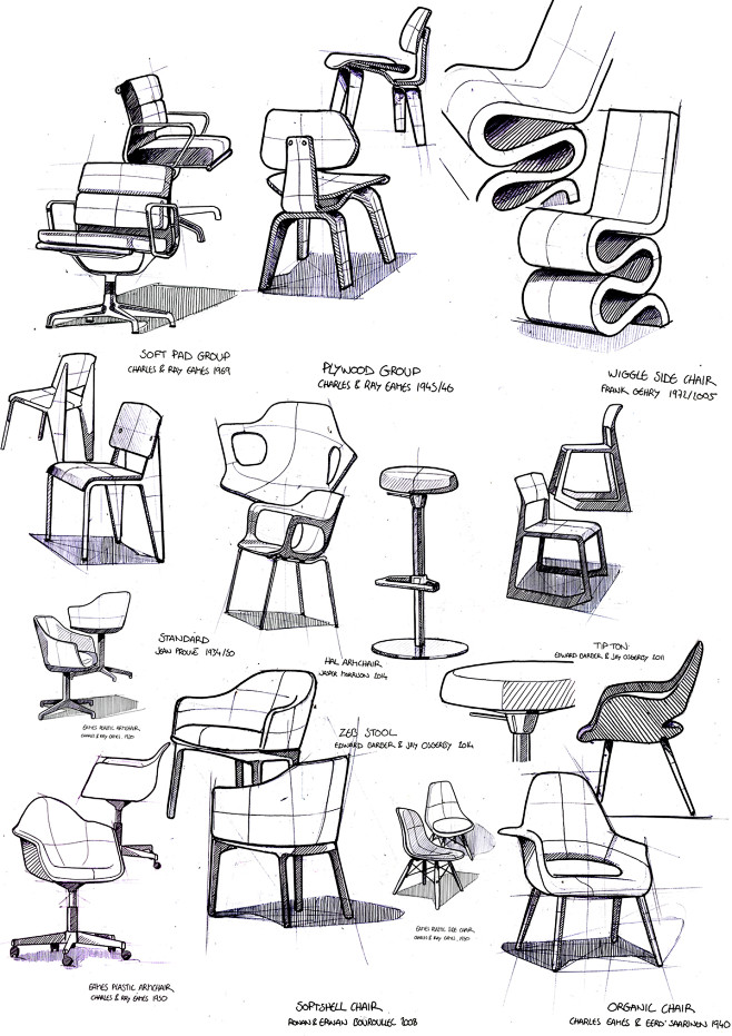 草图，草图，草图，椅子，图纸，bic