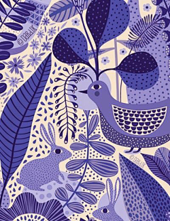 猫粒2010采集到插画植物