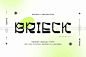 现代极简时尚创意酸性潮牌logo海报标题广告排版英文字体Brieck图片