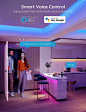 Amazon.com: Govee Smart LED Strip Lights for Bedroom, 32.8ft WiFi LED Light Strip Work with Alexa Google Assistant, 16 Million Colors with App Control and Music Sync LED Lights for Party, 2 Rolls of 16.4ft : Tools & Home Improvement