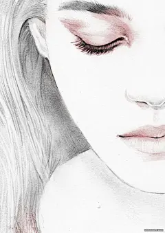 Hyeeun细腻的淡彩时尚女孩插画