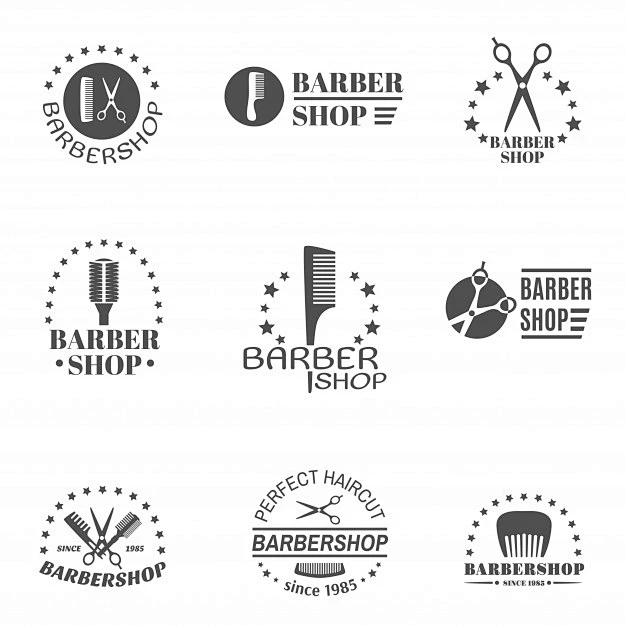 理发店logo标志矢量图素材图片_logo图标图片素材-花瓣网