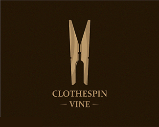 Clothespin vine 夹子 木...