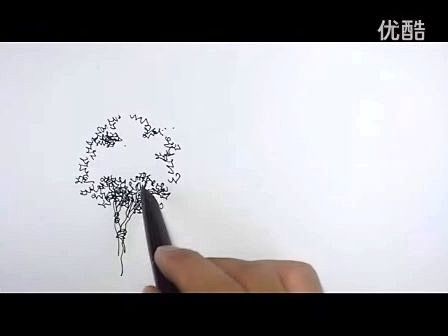 单体树的表现1 手绘教程 福州海派手绘培...